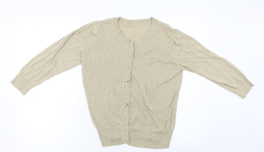 BHS  Womens Beige   Cardigan Jumper Size 16