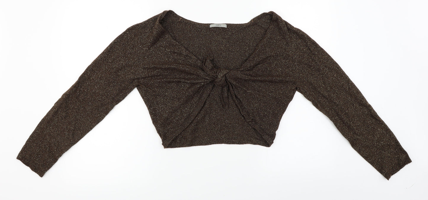 Marks and Spencer  Womens Brown   Cardigan Jumper Size 16