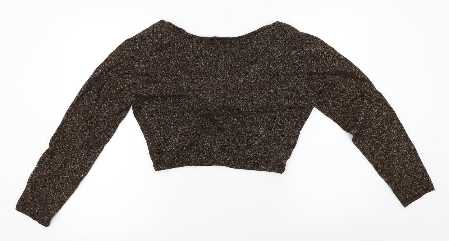 Marks and Spencer  Womens Brown   Cardigan Jumper Size 16