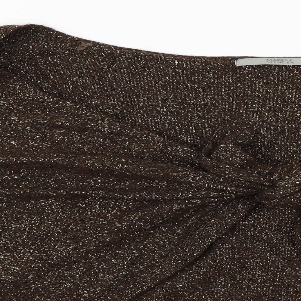 Marks and Spencer  Womens Brown   Cardigan Jumper Size 16
