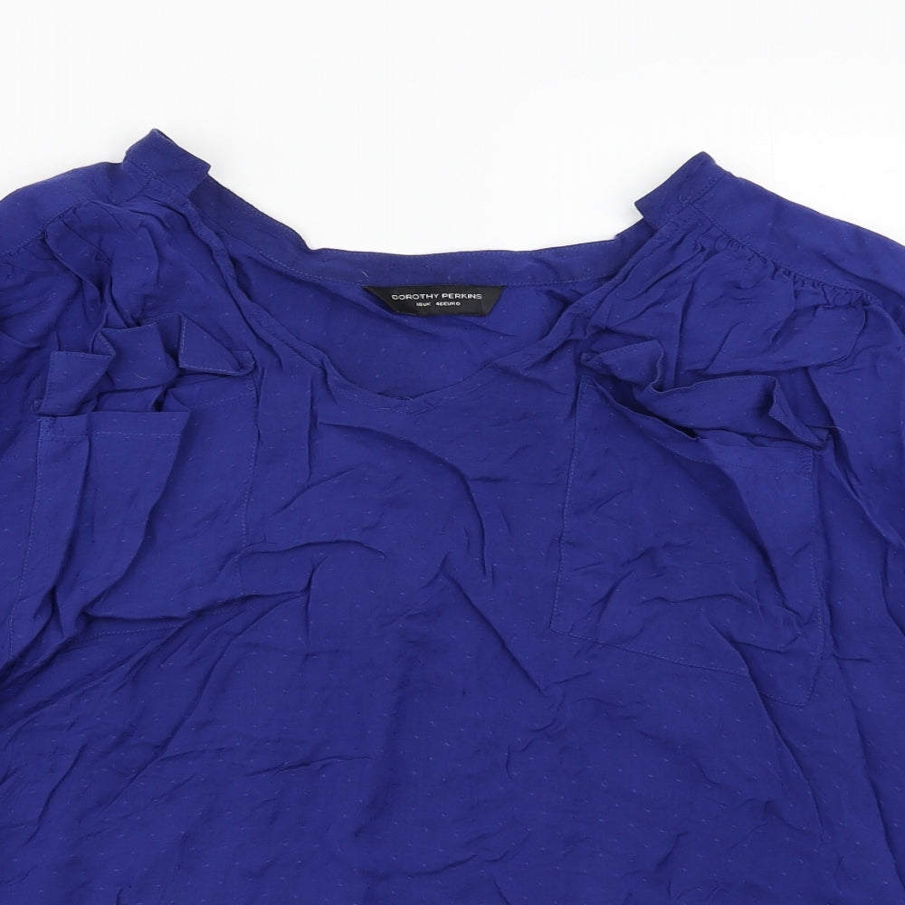 Dorothy Perkins  Womens Blue   Basic Blouse Size 18