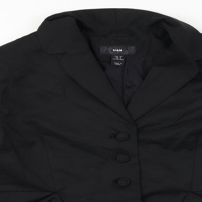 H&M  Womens Black   Jacket Blazer Size S