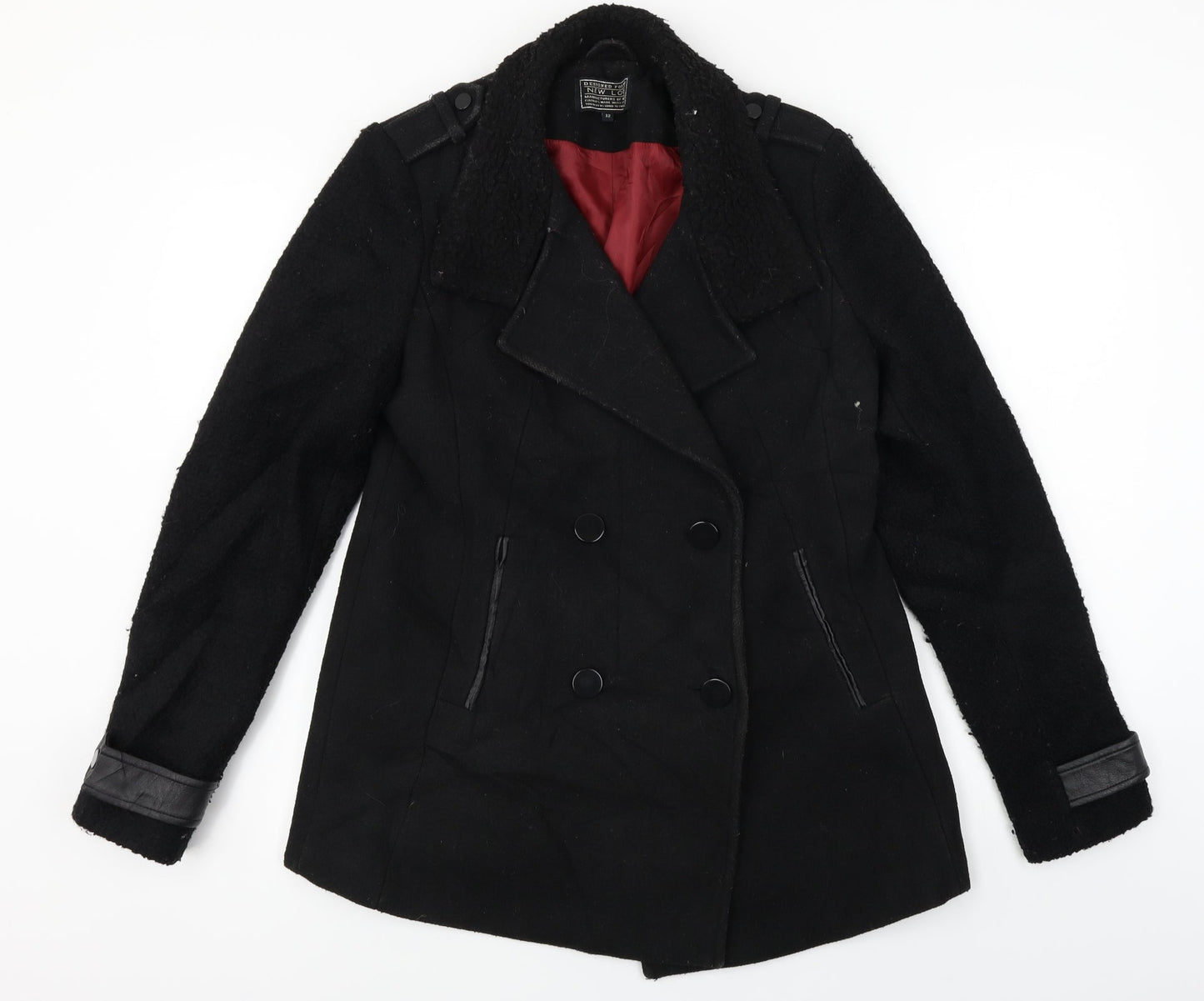 New Look  Womens Black   Jacket Coat Size 12