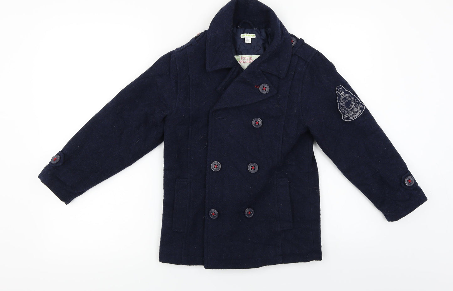Vertbaudet  Girls Blue   Jacket Coat Size 8 Years