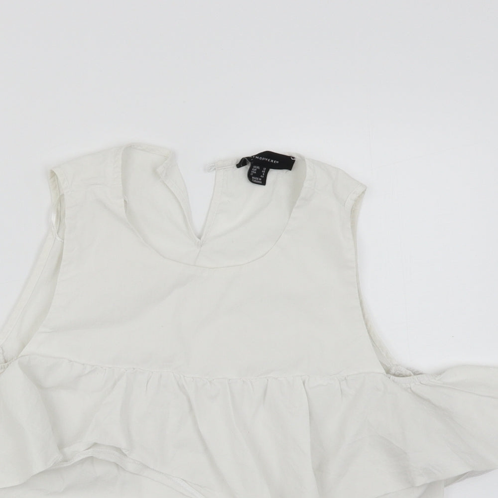Atmosphere  Womens White   Basic Blouse Size 12