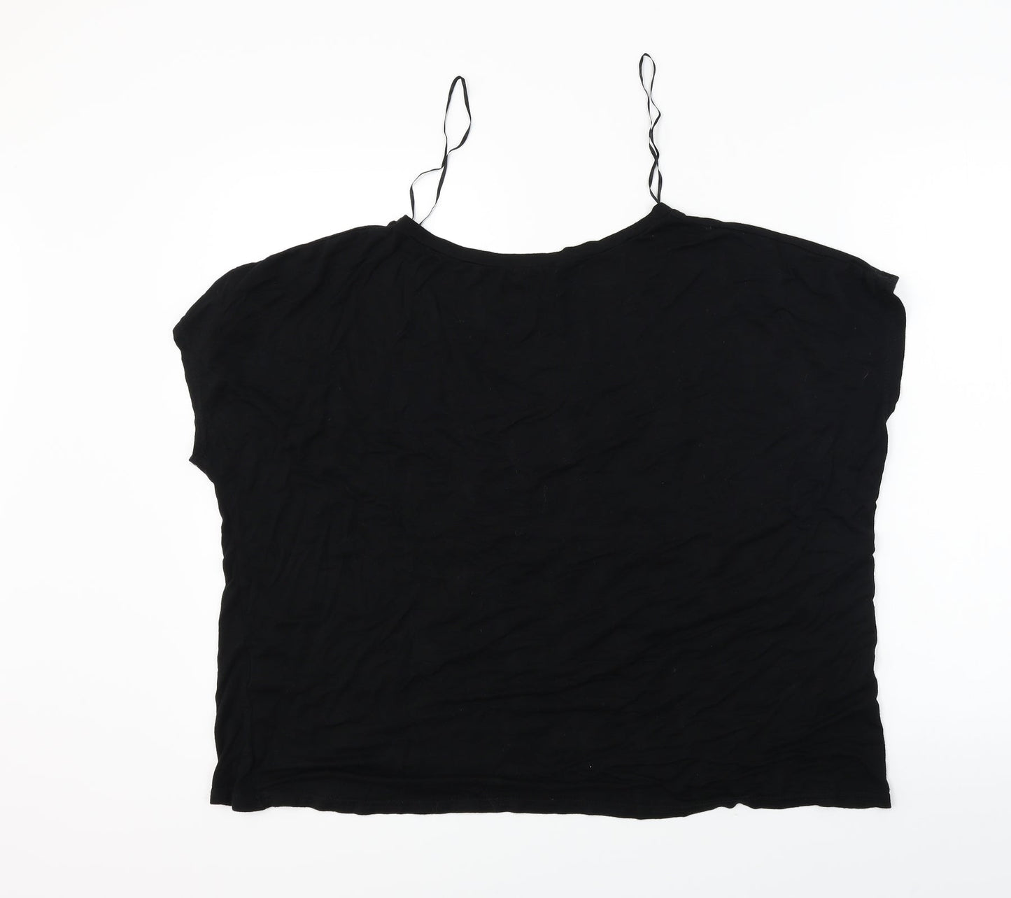 fine collection Womens Black   Basic T-Shirt Size L