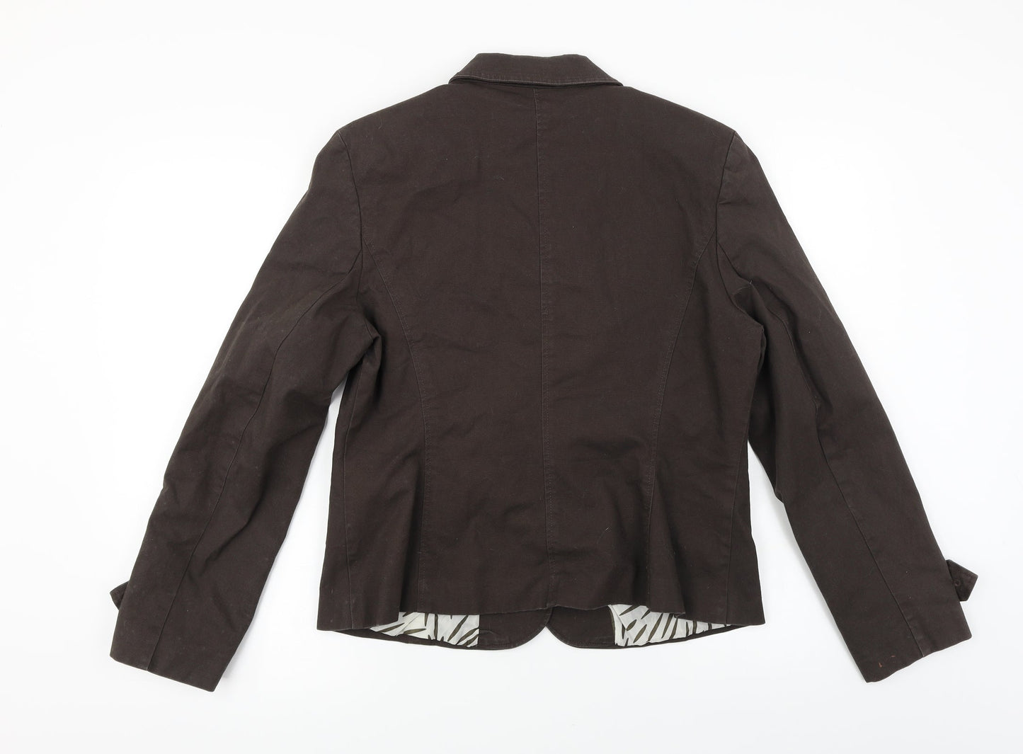 La vie  Womens Brown   Jacket Coat Size 14