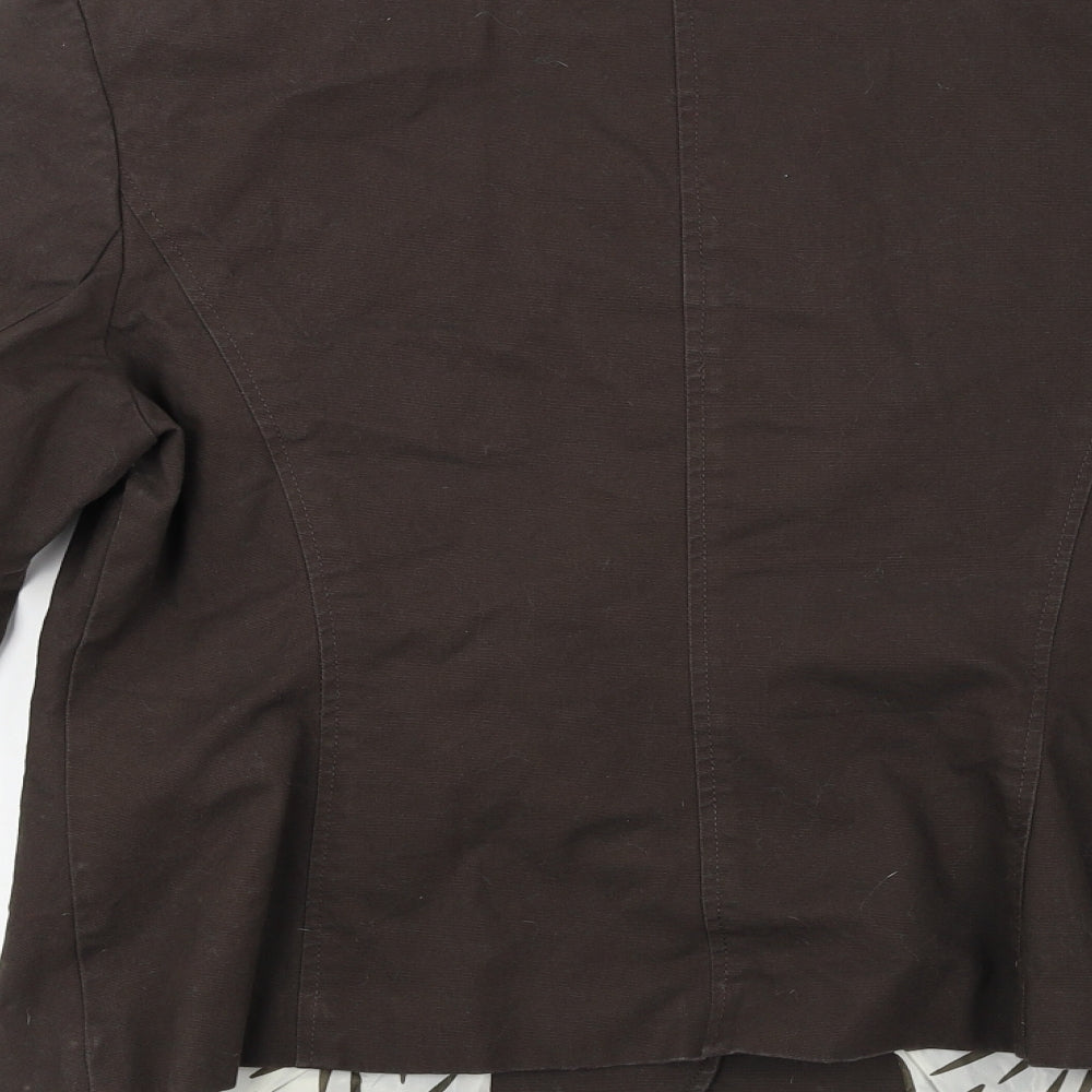 La vie  Womens Brown   Jacket Coat Size 14
