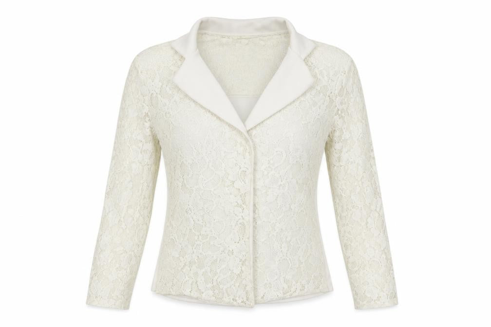Select  Womens White   Full Zip Jumper Size 8