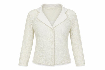 Select  Womens White   Full Zip Jumper Size 8