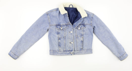 Topshop Womens Blue   Jacket Coat Size 6