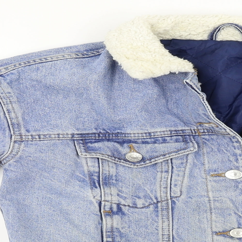 Topshop Womens Blue   Jacket Coat Size 6