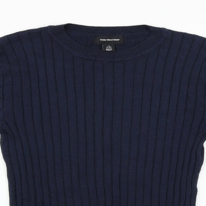 Cedarwood State Womens Blue Pullover Jumper Size S