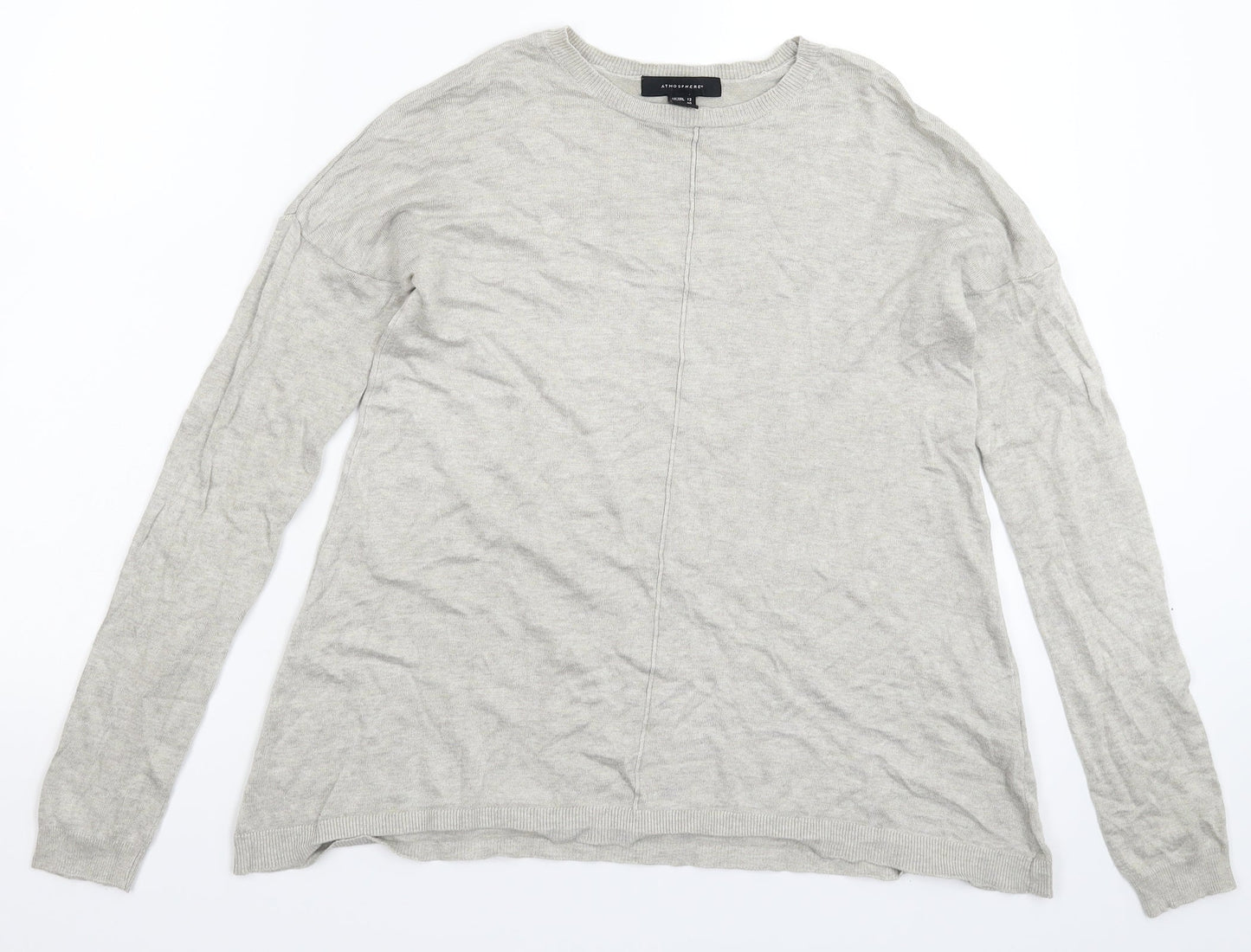 Atmosphere Womens Grey  Knit Pullover Jumper Size 12