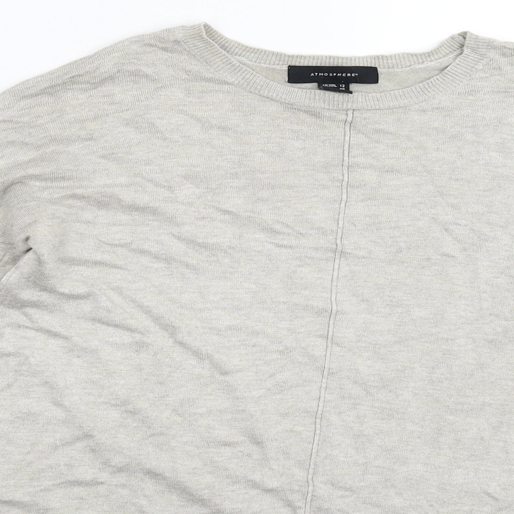 Atmosphere Womens Grey  Knit Pullover Jumper Size 12