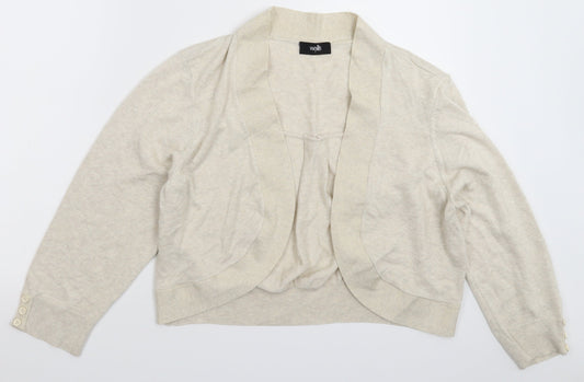 Wallis Womens Beige  Knit Cardigan Jumper Size L