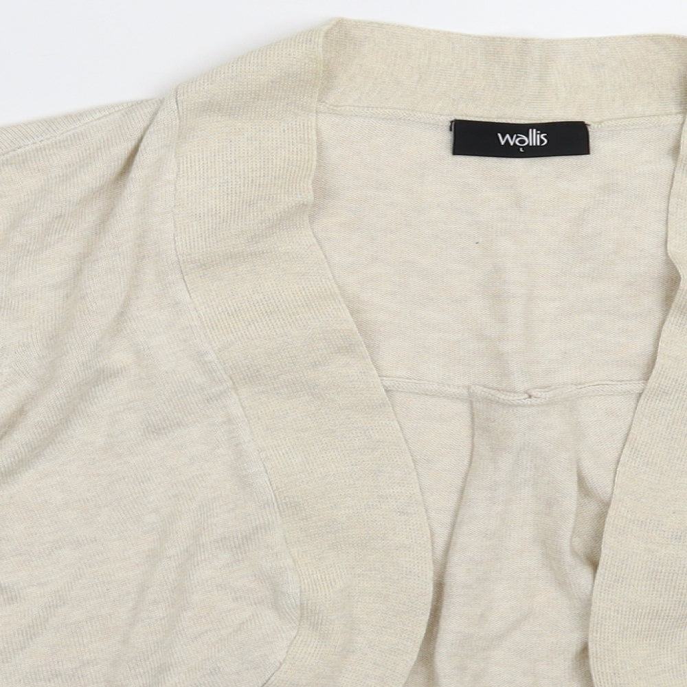Wallis Womens Beige  Knit Cardigan Jumper Size L