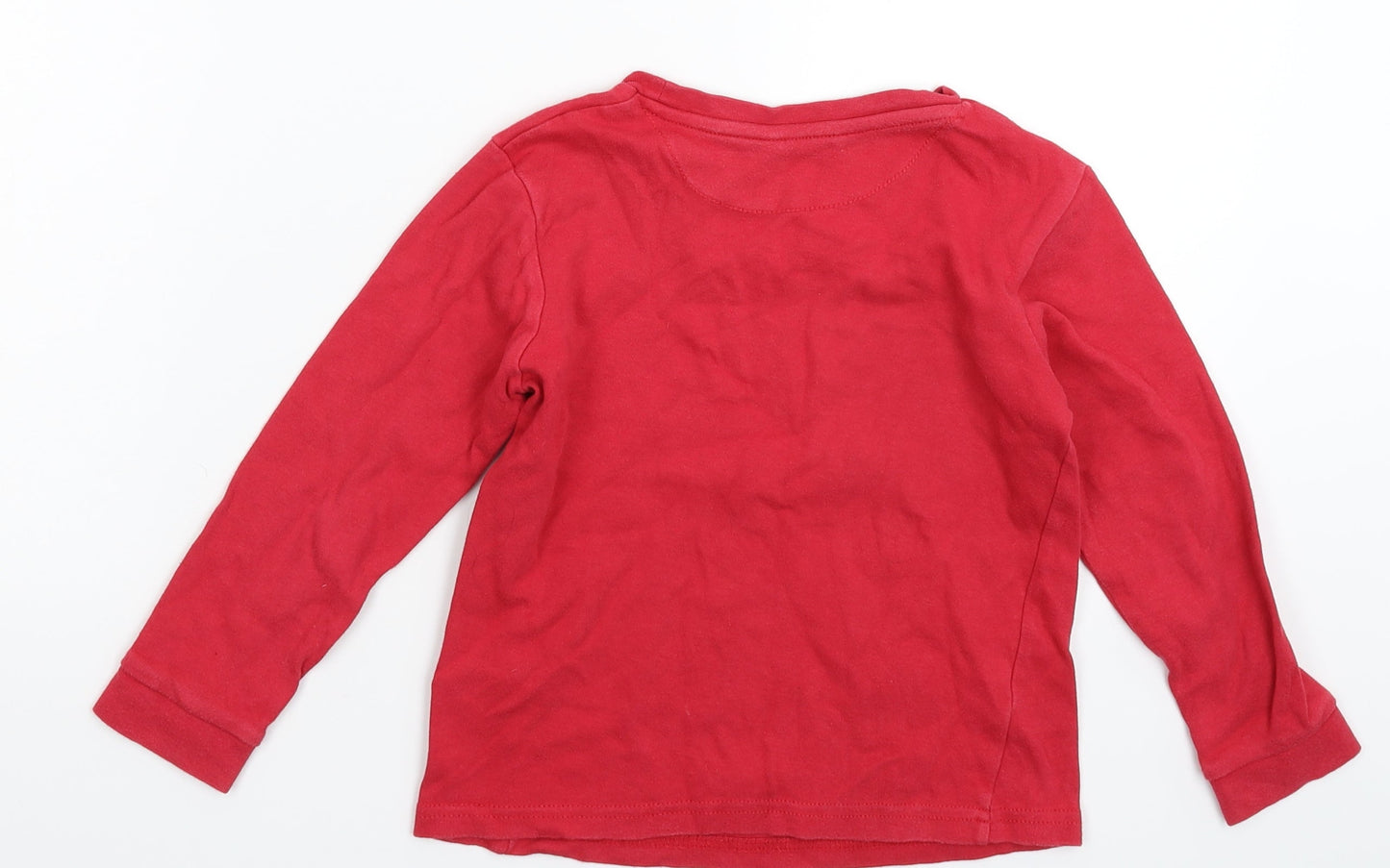 John Lewis Boys Red   Basic T-Shirt Size 6 Years