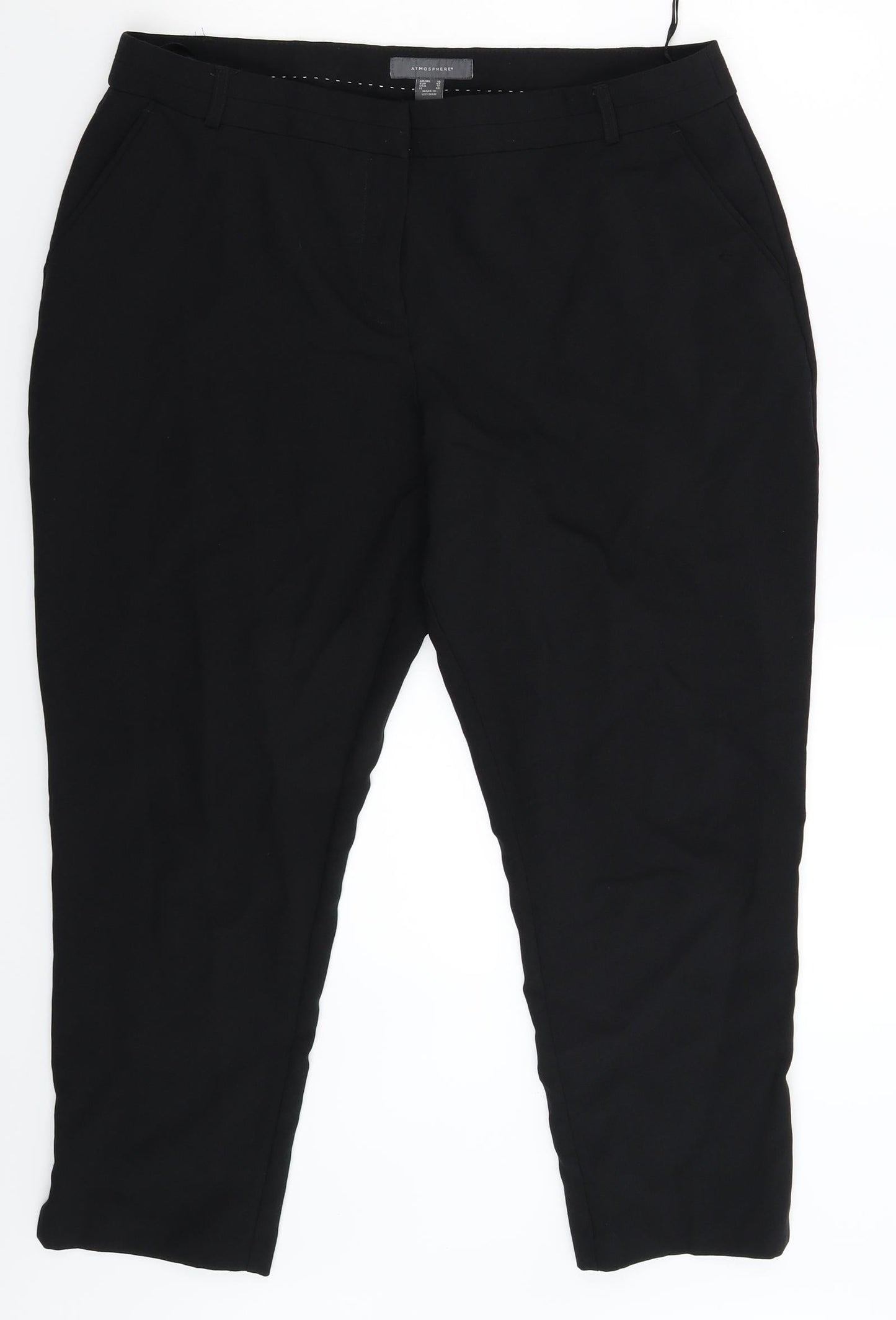 Atmosphere Womens Black   Dress Pants Trousers Size 16 L26 in