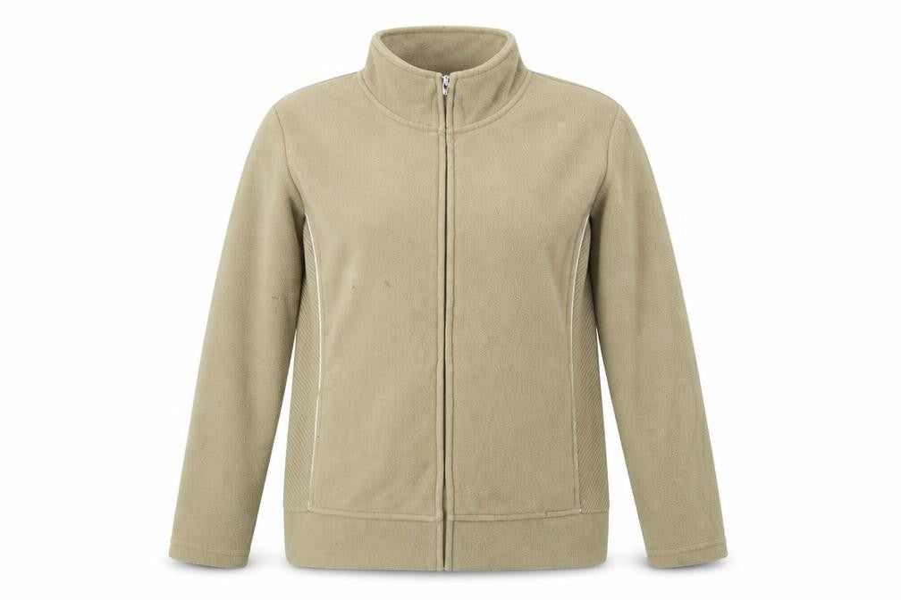 Bonmarché Womens Beige Fleece Jacket Coat Size L