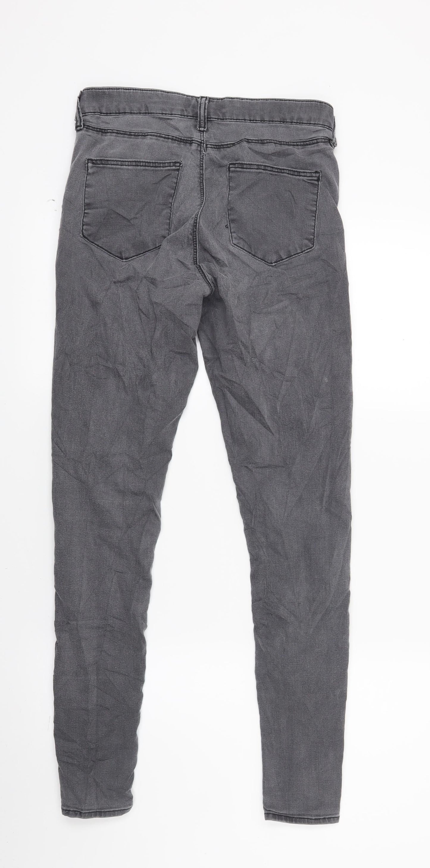 Top shop Womens Grey  Denim Skinny Jeans Size 26 L26 in