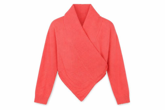 Tu Womens Orange  Knit Pullover Jumper Size 10