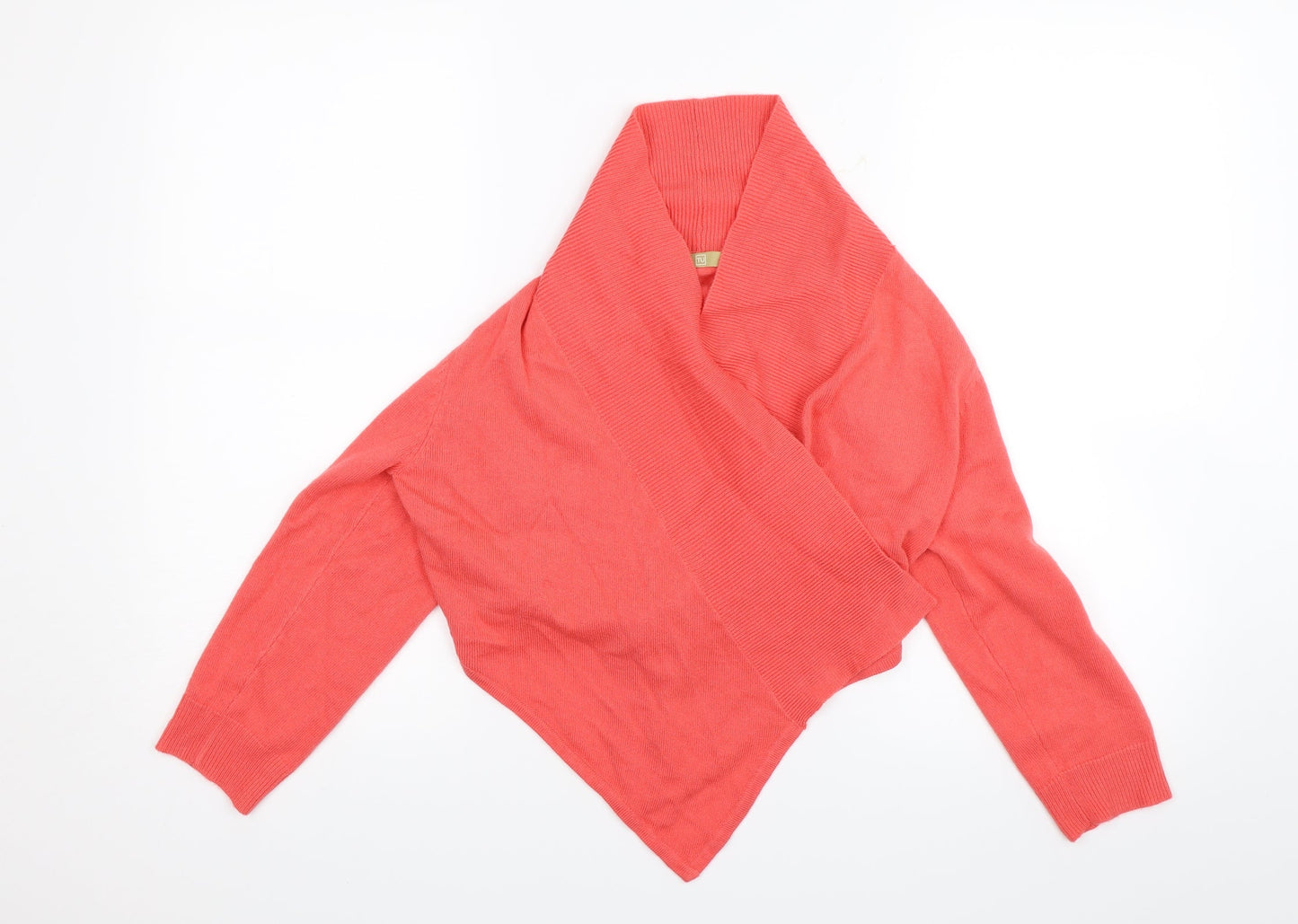 TU Womens Orange  Knit Pullover Jumper Size 10