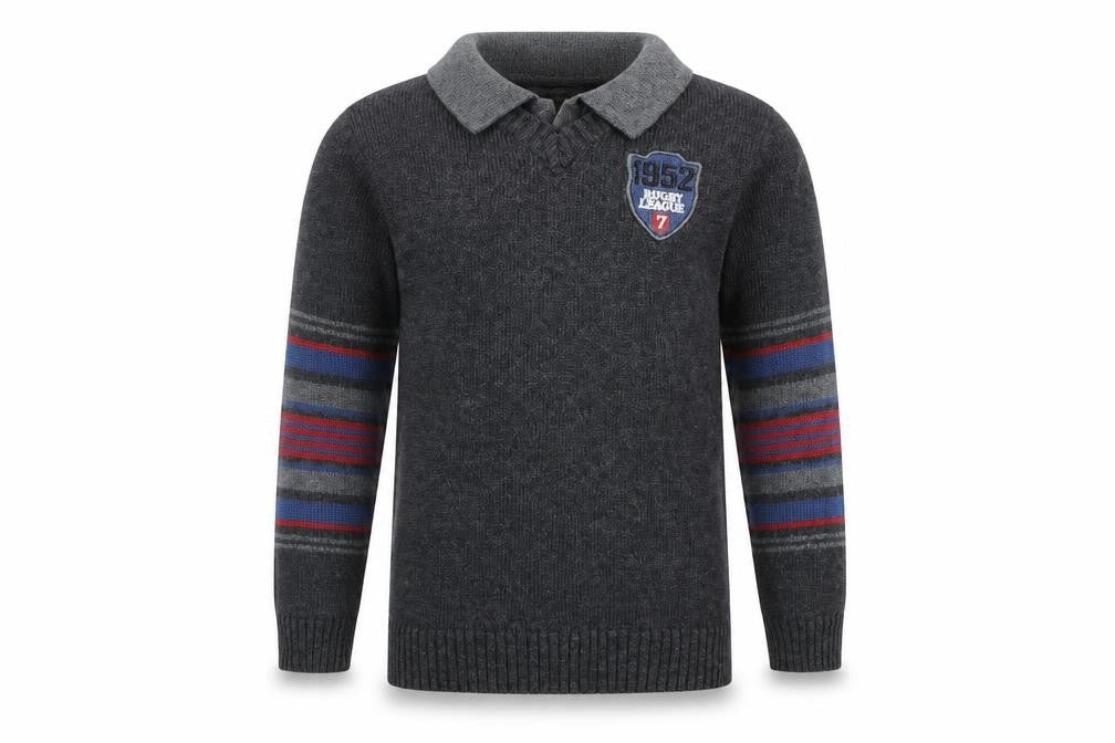 Rorie Whelan Boys Grey  Corduroy Pullover Jumper Size 2 Years