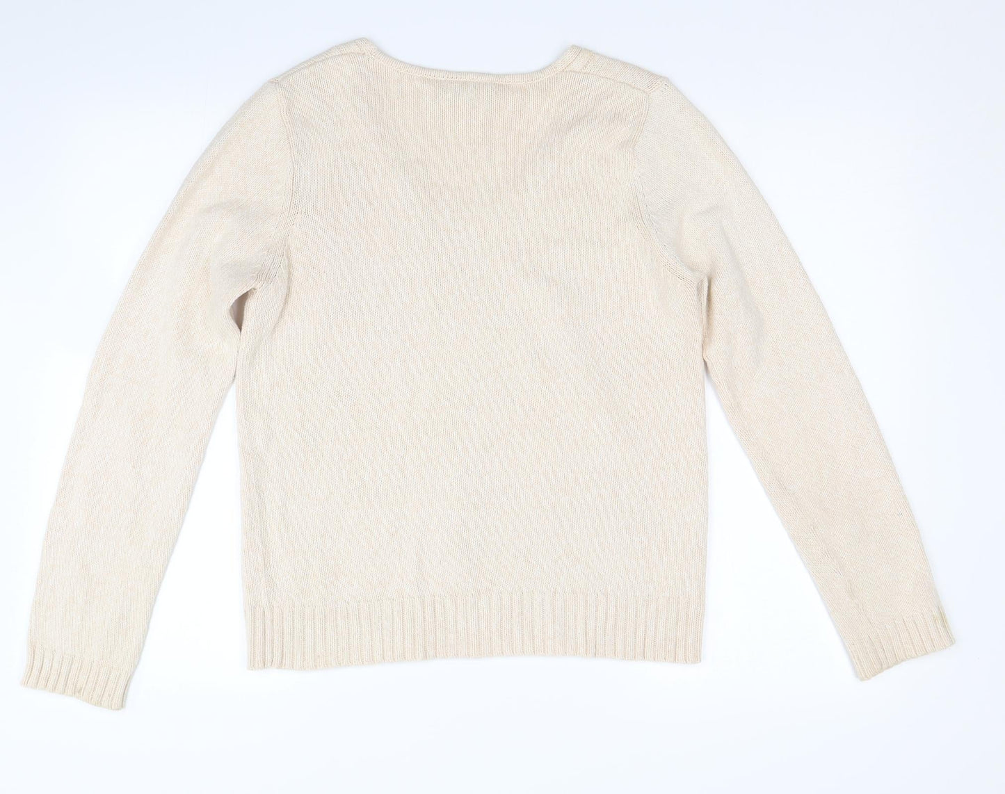 BHS Womens Beige  Knit Pullover Jumper Size 12