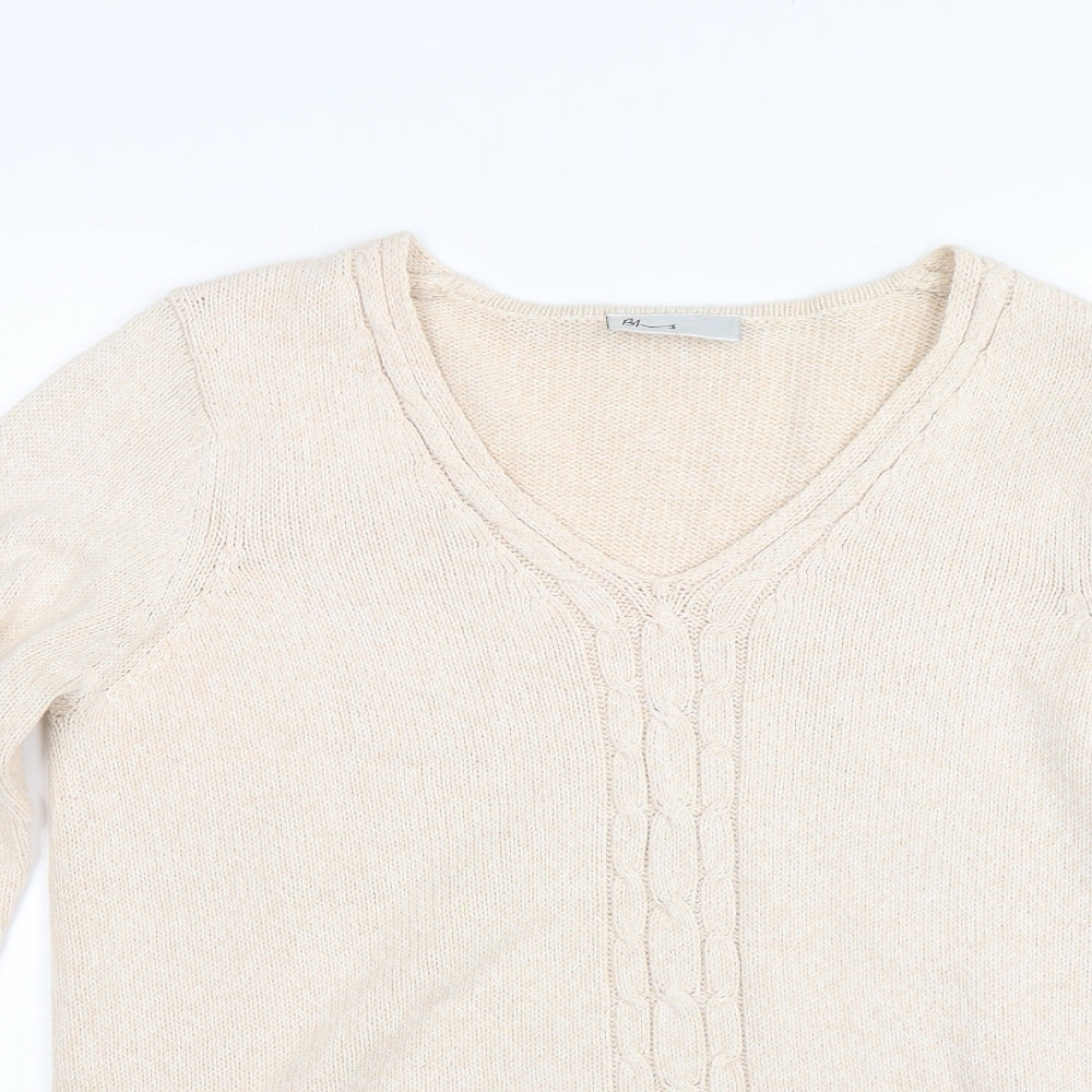 BHS Womens Beige  Knit Pullover Jumper Size 12