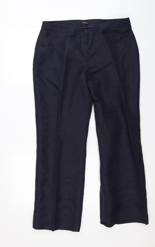 Marks and Spencer Womens Blue   Trousers  Size 14 L26 in