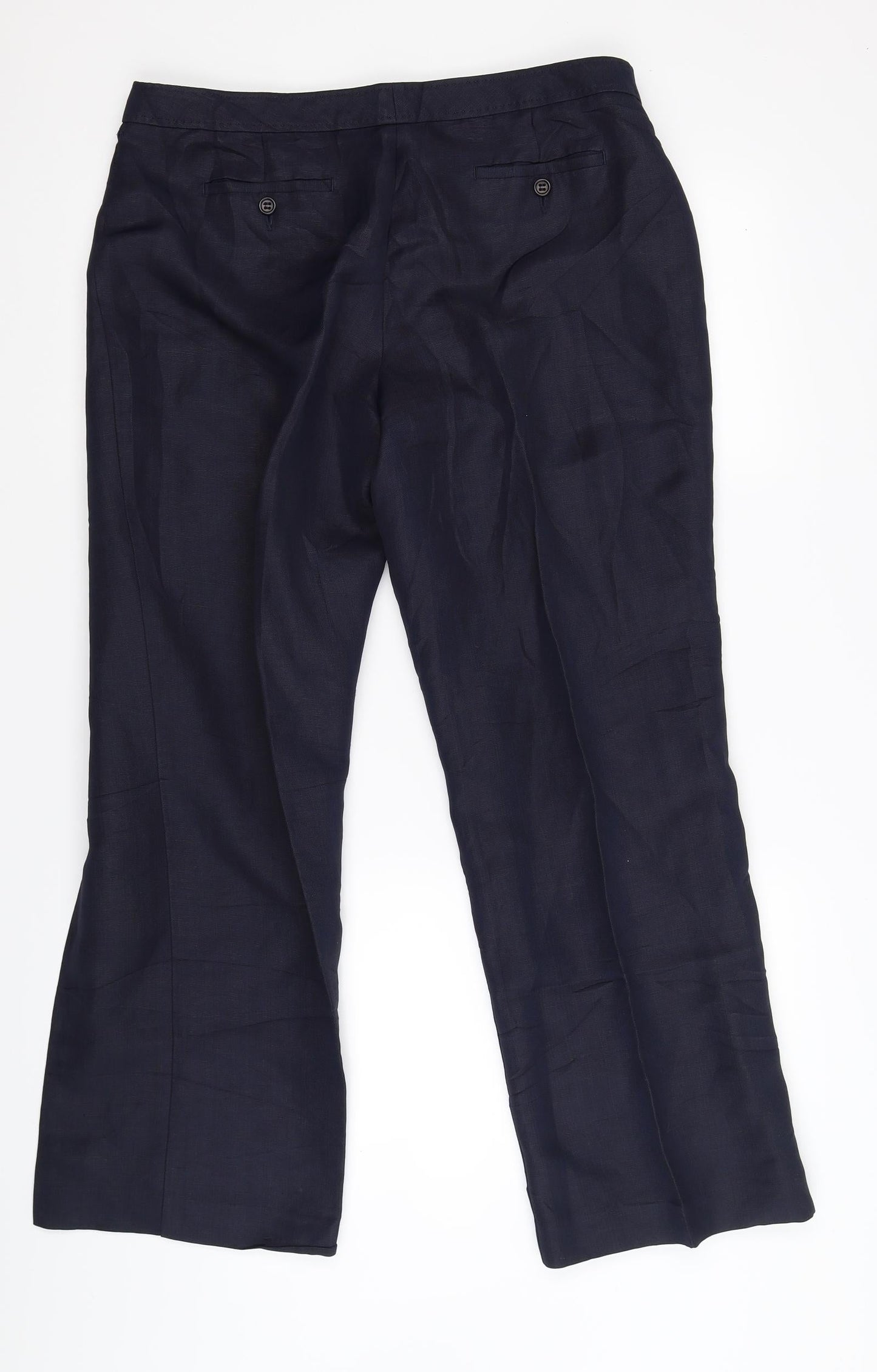 Marks and Spencer Womens Blue   Trousers  Size 14 L26 in