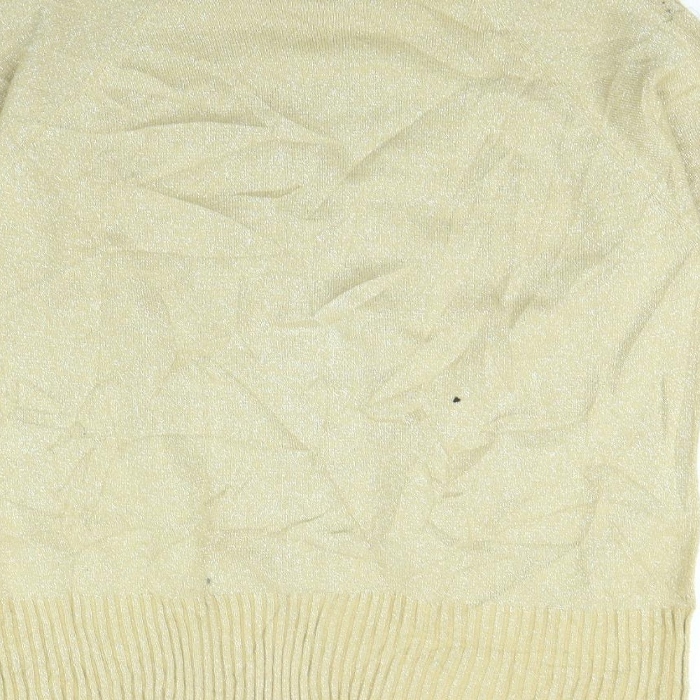 Bonmarché Womens Gold   Pullover Jumper Size L