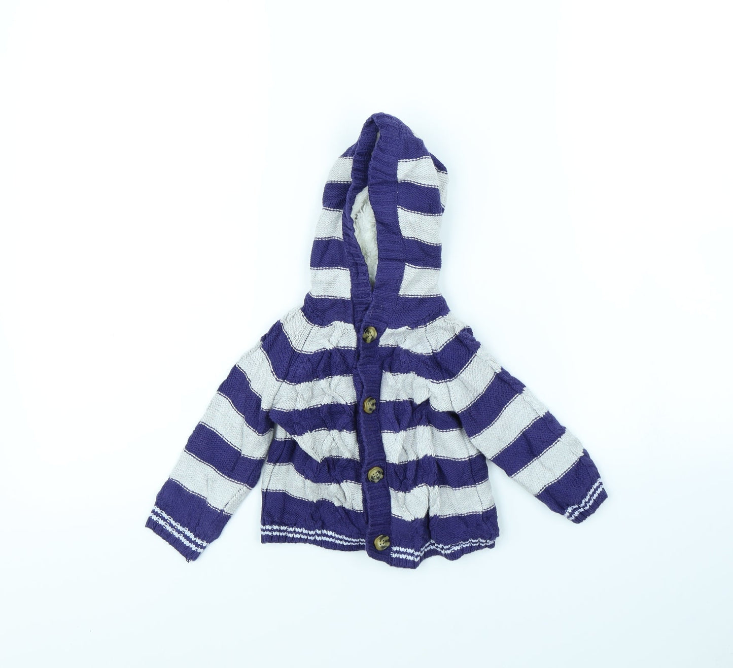 Ladybird Boys Blue Striped  Jacket  Size 6-9 Months