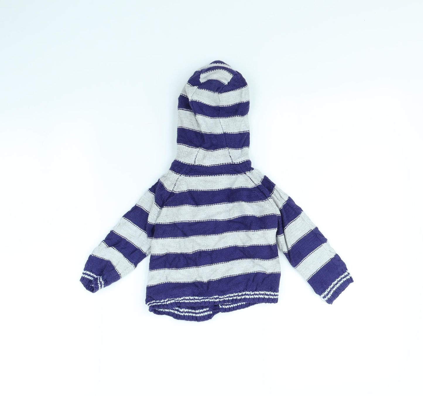 Ladybird Boys Blue Striped  Jacket  Size 6-9 Months