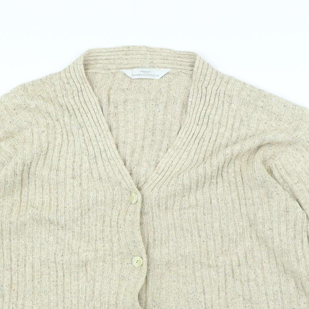 M&s Womens Beige   Jacket  Size 16