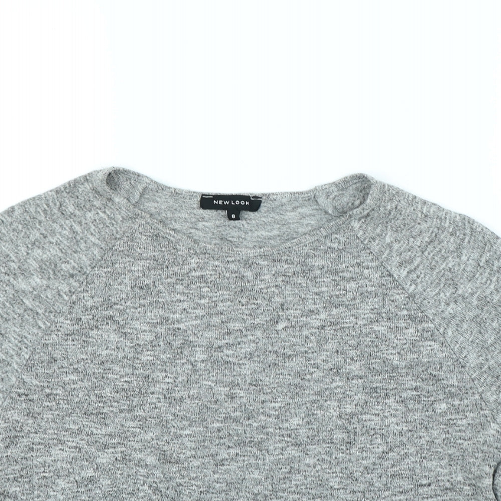 New Look Womens Grey   Basic T-Shirt Size 8