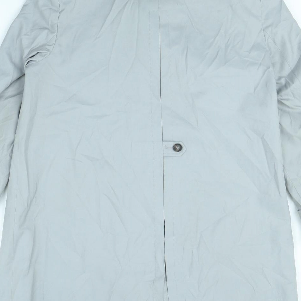 Preworn Womens Grey   Overcoat Coat Size 14