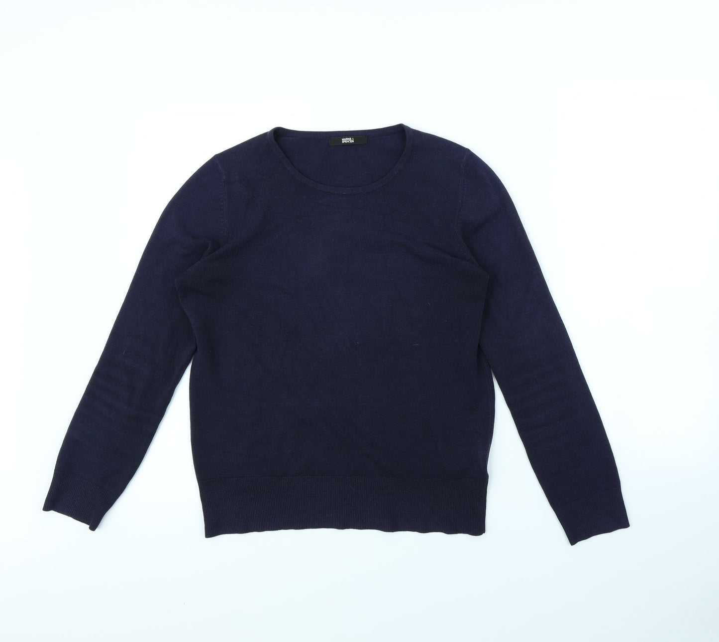 m&s Womens Blue   Pullover Jumper Size 8