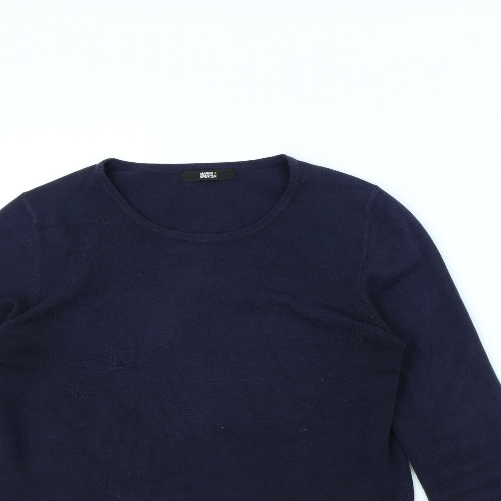 m&s Womens Blue   Pullover Jumper Size 8