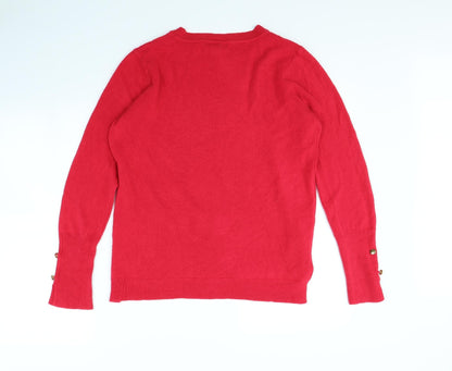 Marks & Spencer Womens Pink   Pullover Jumper Size M