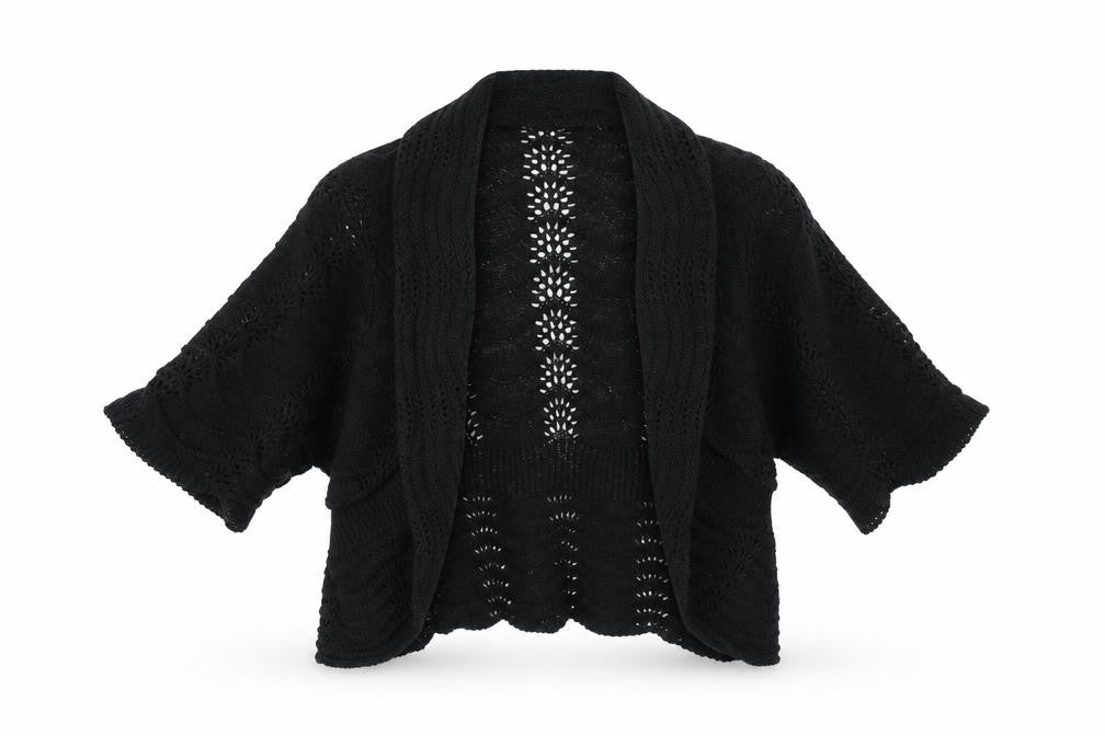 M&Co. Womens Black   Shrug Jumper Size S