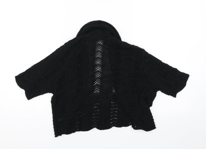 M&Co Womens Black   Shrug Jumper Size S