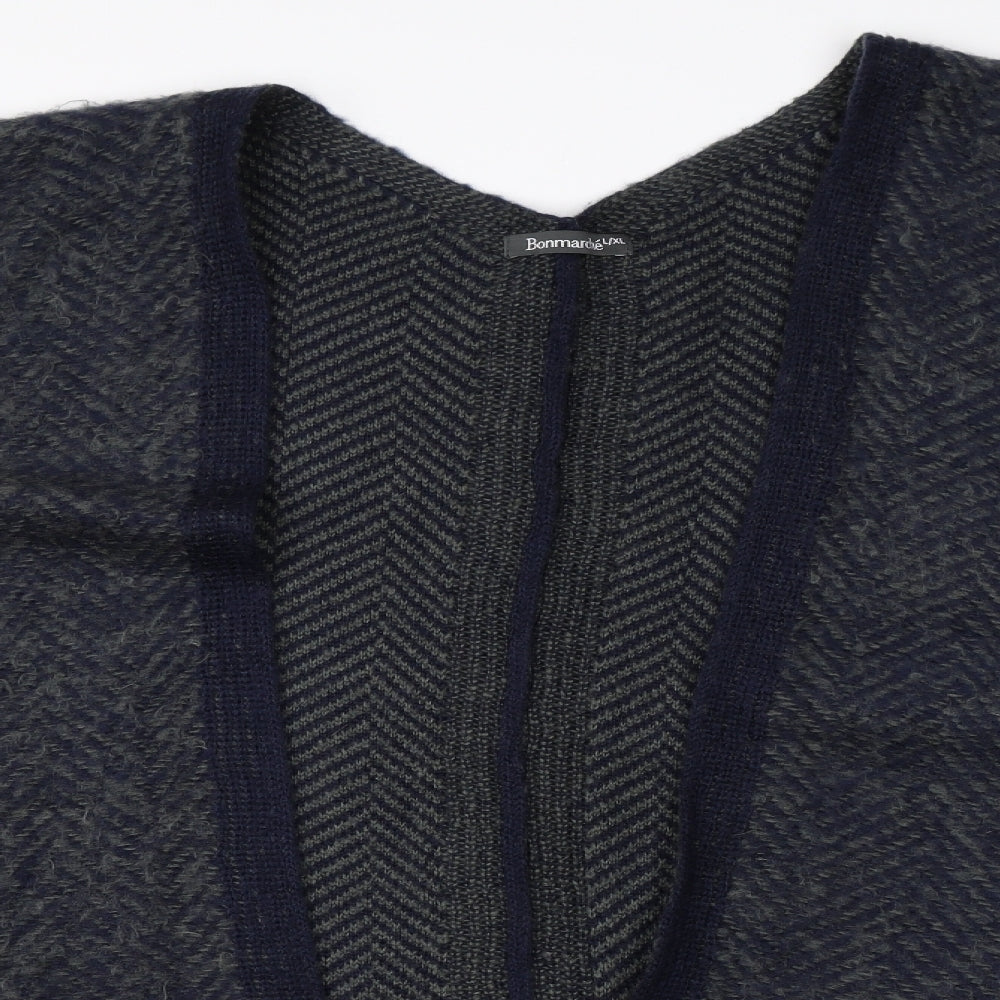 Bonmarché Womens Blue   Shrug Jumper Size L