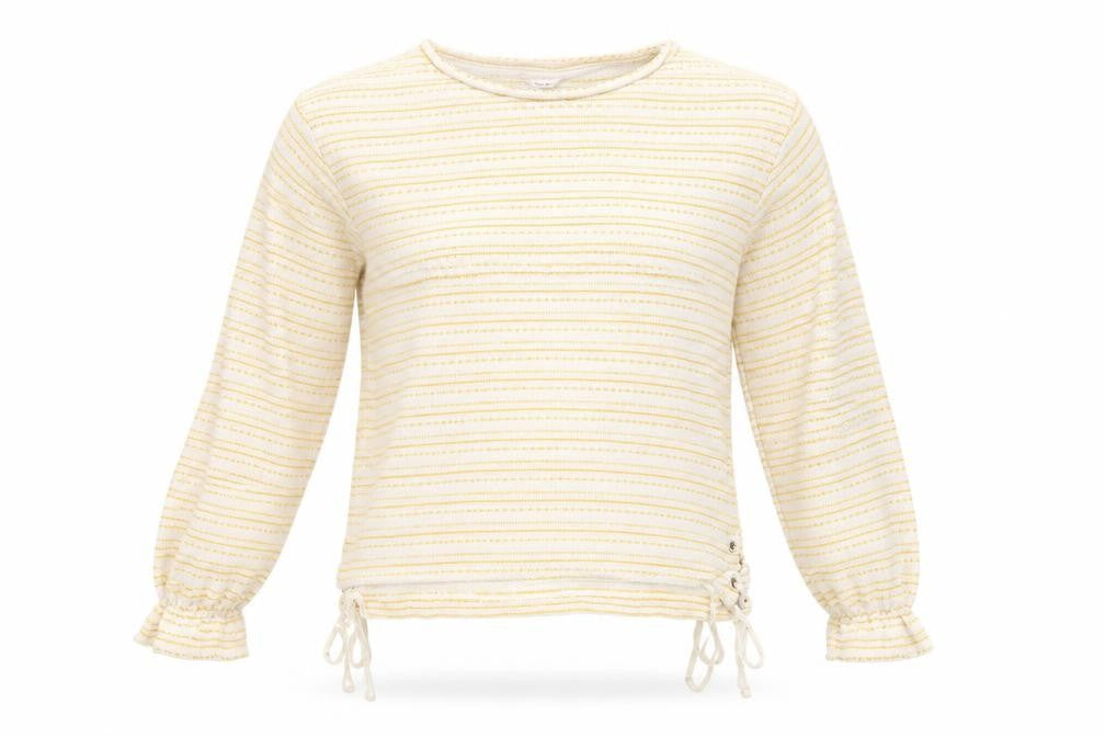 Matalan Womens Yellow Striped  Pullover Jumper Size 10