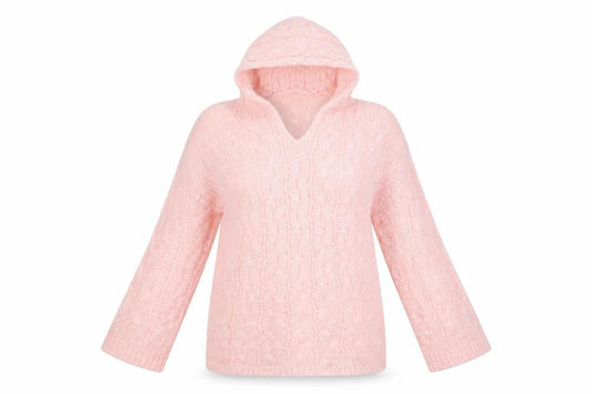 Womens Pink   Pullover Hoodie Size M