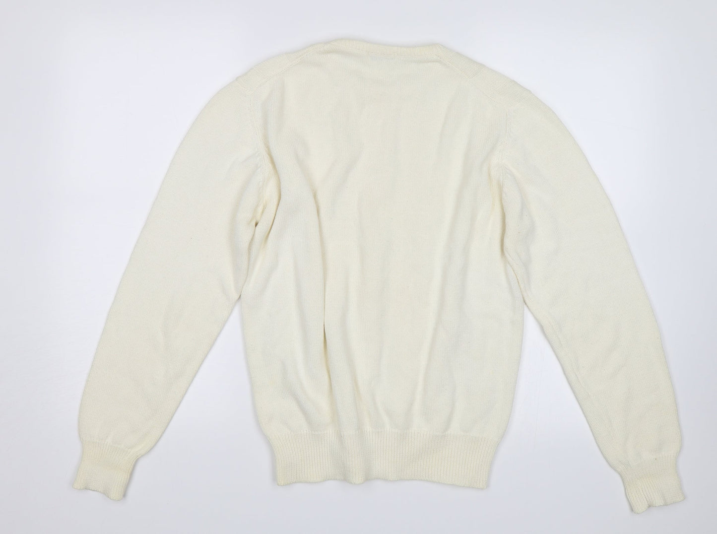 Angelo Santini Womens White   Pullover Jumper Size L