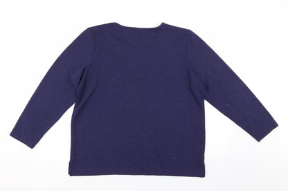 Preloved BM Womens Blue   Pullover Jumper Size M - Back