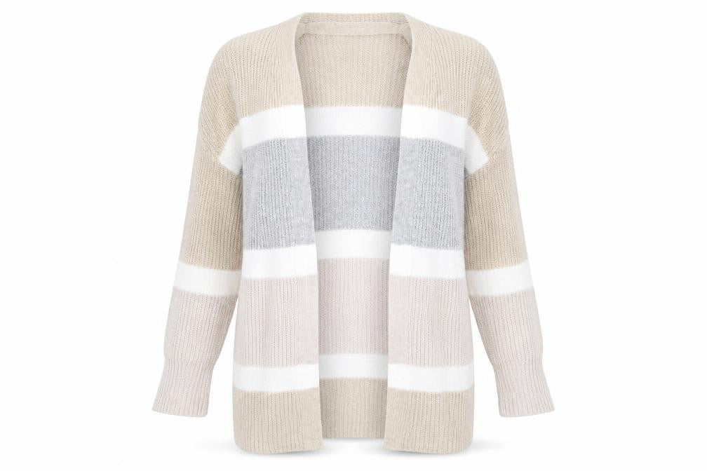 George Womens Multicoloured Striped  Cardigan Jumper Size M