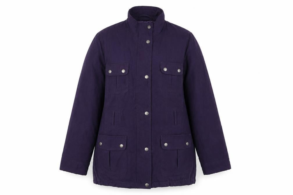 BHS Womens Purple   Pea Coat Coat Size 12